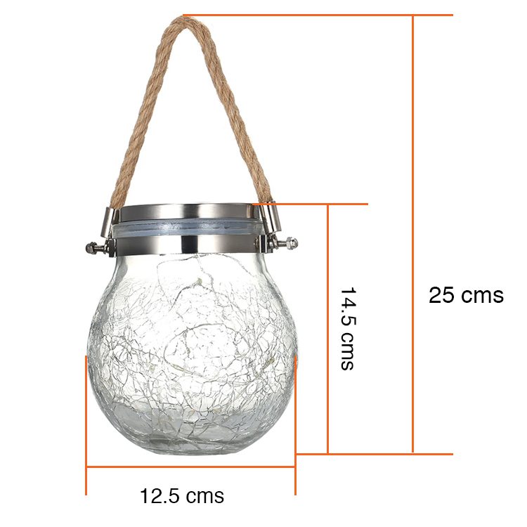Esfera frasco luz Solar Colgante jardín - Imagen 2