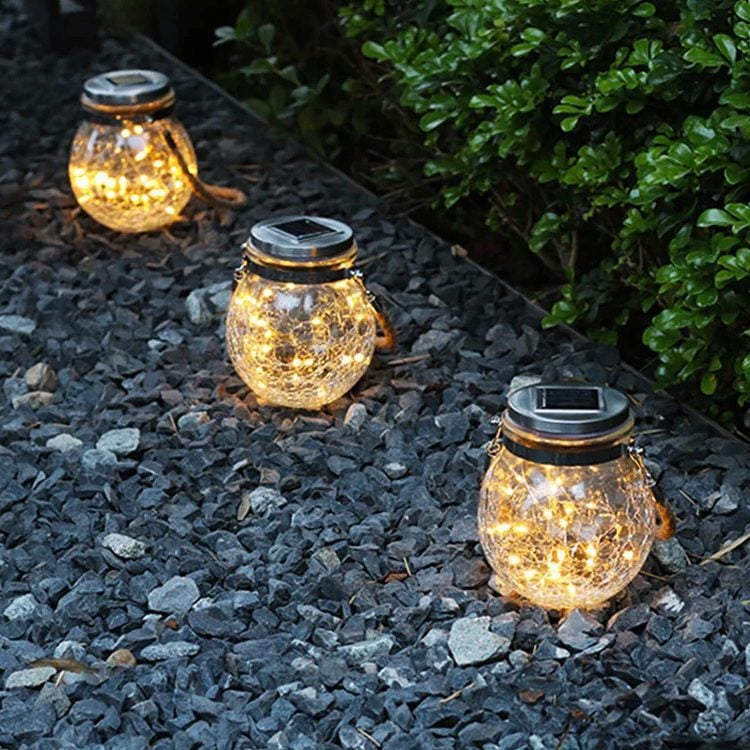 Esfera frasco luz Solar Colgante jardín - Imagen 4