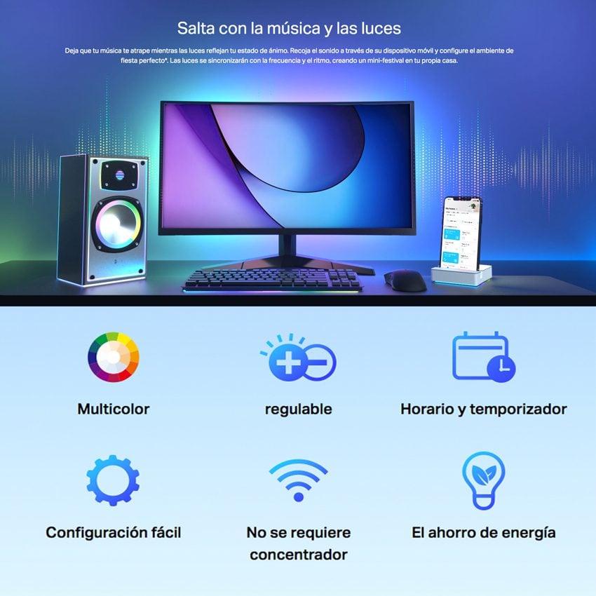 Tira Led Wifi RGB Multicolor TP-Link Tapo SALDO *** - Imagen 6