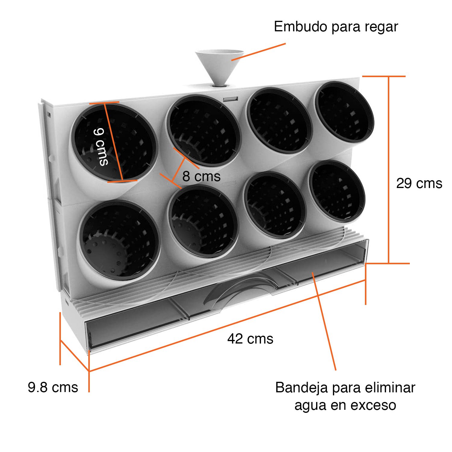 Mini huerto portátil con riego eficiente - Imagen 5