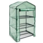 Mini invernadero vertical armable 3 bandejas 131 cms