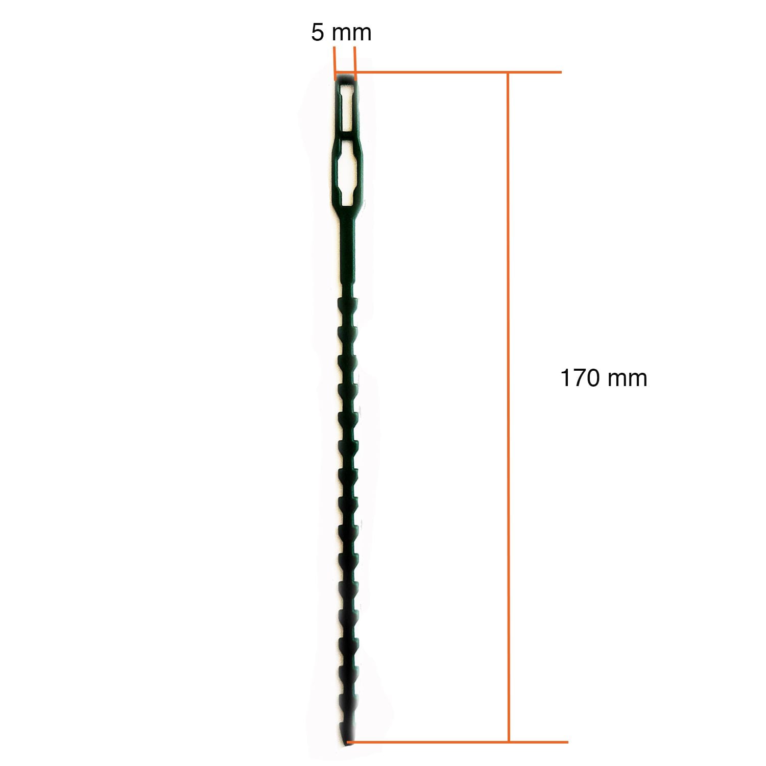 Amarra plantas jardín verdes 30 unidades de 170 mm - Imagen 2