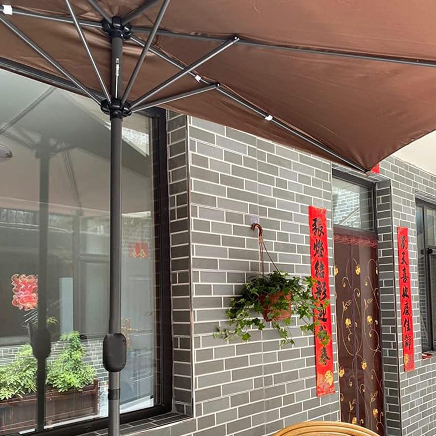 Quitasol rectangular balcón ventana muro 2.40 mts - Imagen 8