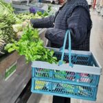 Canasto plegable picnic caja almacenamiento 44 x 30 cms - Imagen 2