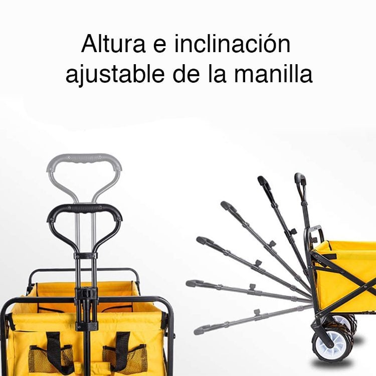 Carro de arrastre plegable ruedas hasta 40 KG - Imagen 2