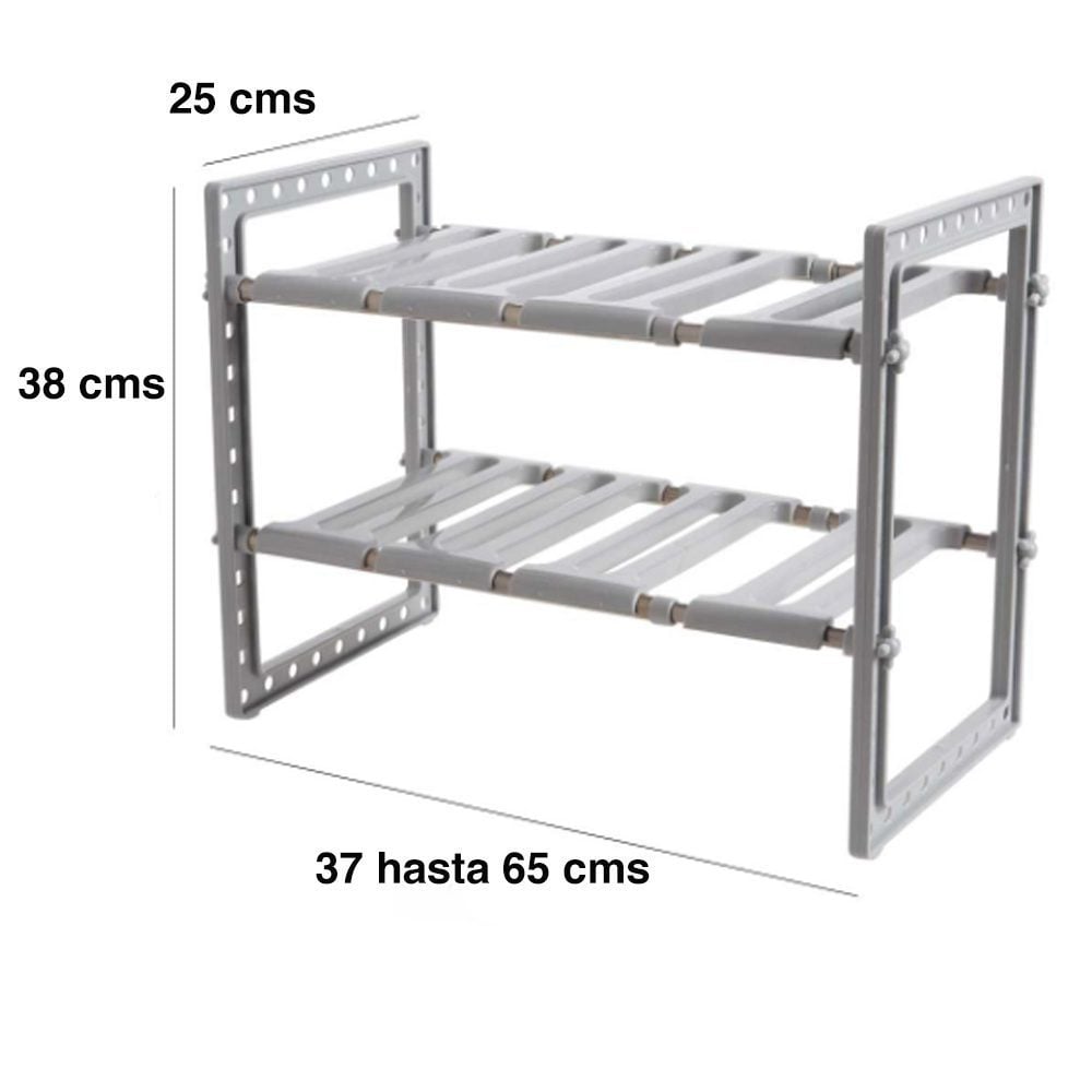 Organizador mueble cocina lavaplatos baño ajustable - Imagen 2