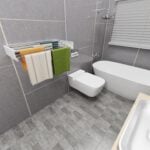 Colgador ropa plegable pared oculto robusto 80 x 40 cms - Imagen 4