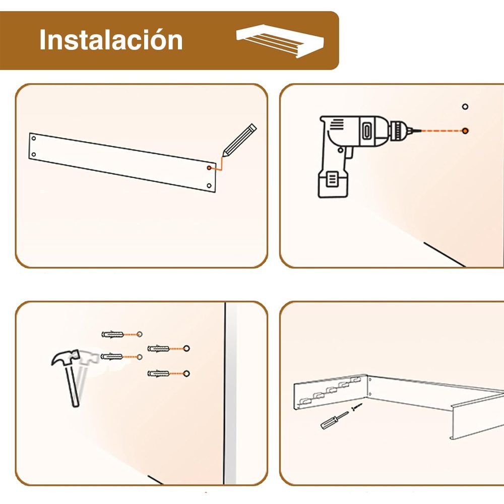 Colgador ropa plegable pared oculto robusto 80 x 40 cms - Imagen 10