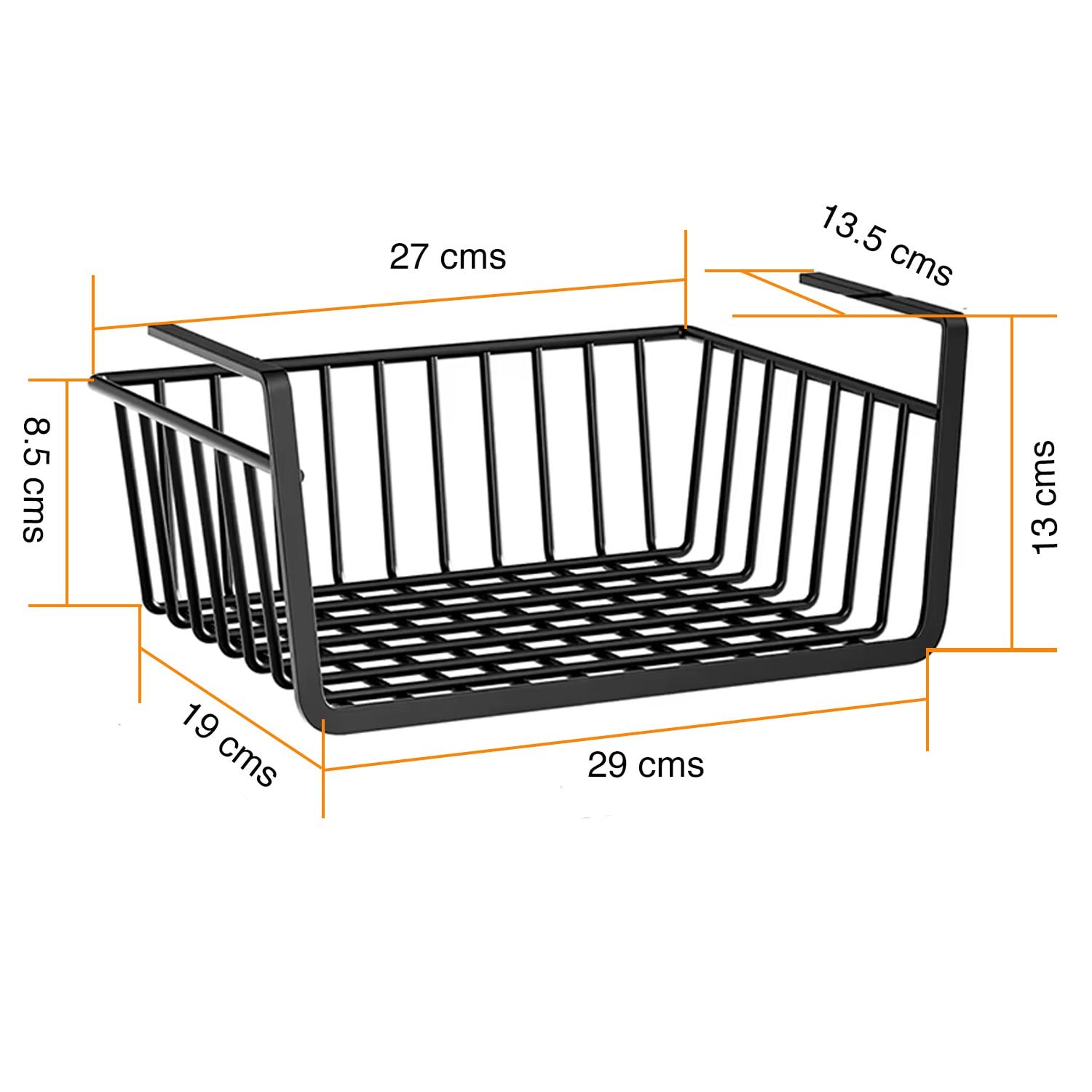 Organizador colgante muebles cesta escritorio Pack 3 - Imagen 2