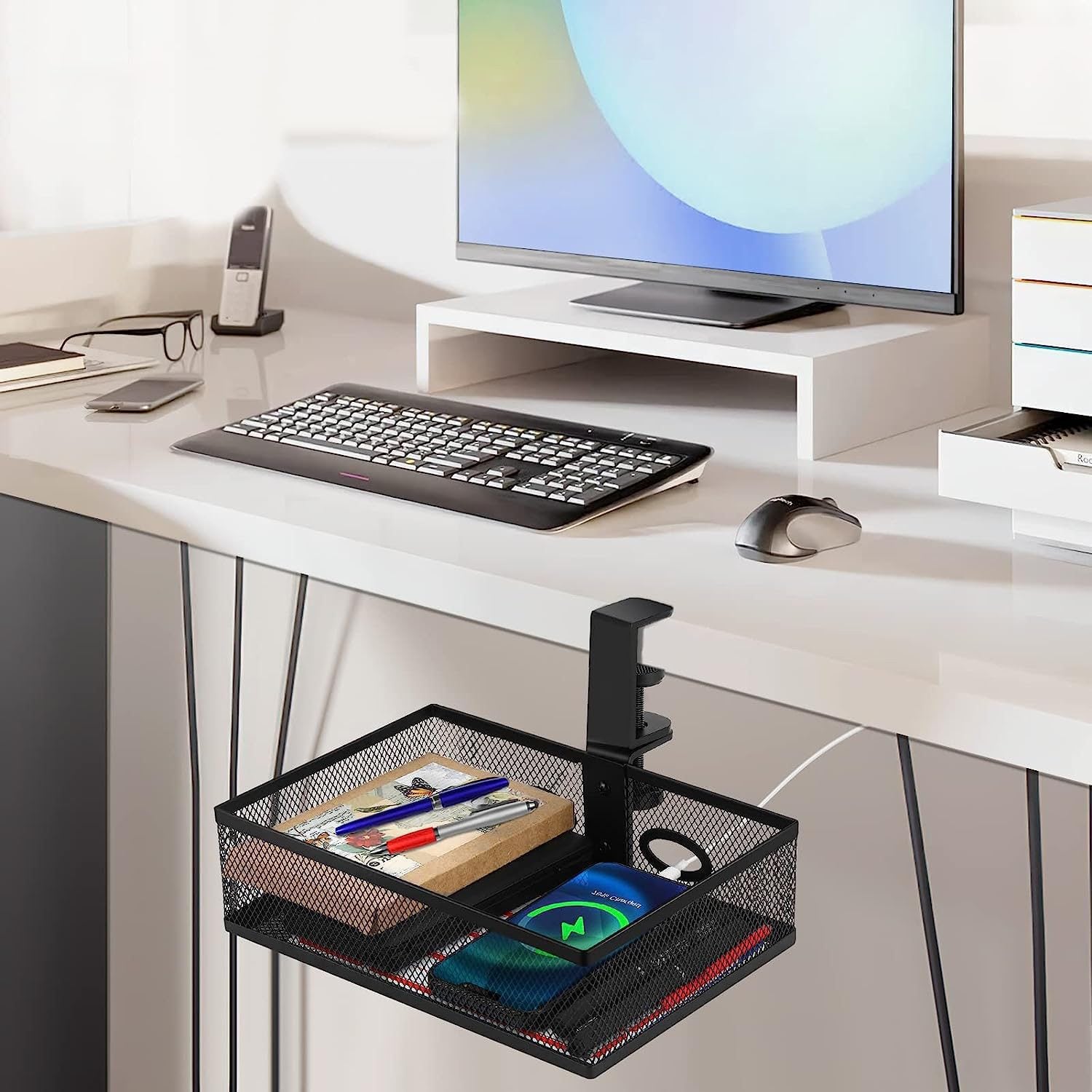 Organizador oculto bandeja escritorio 360º - Imagen 3