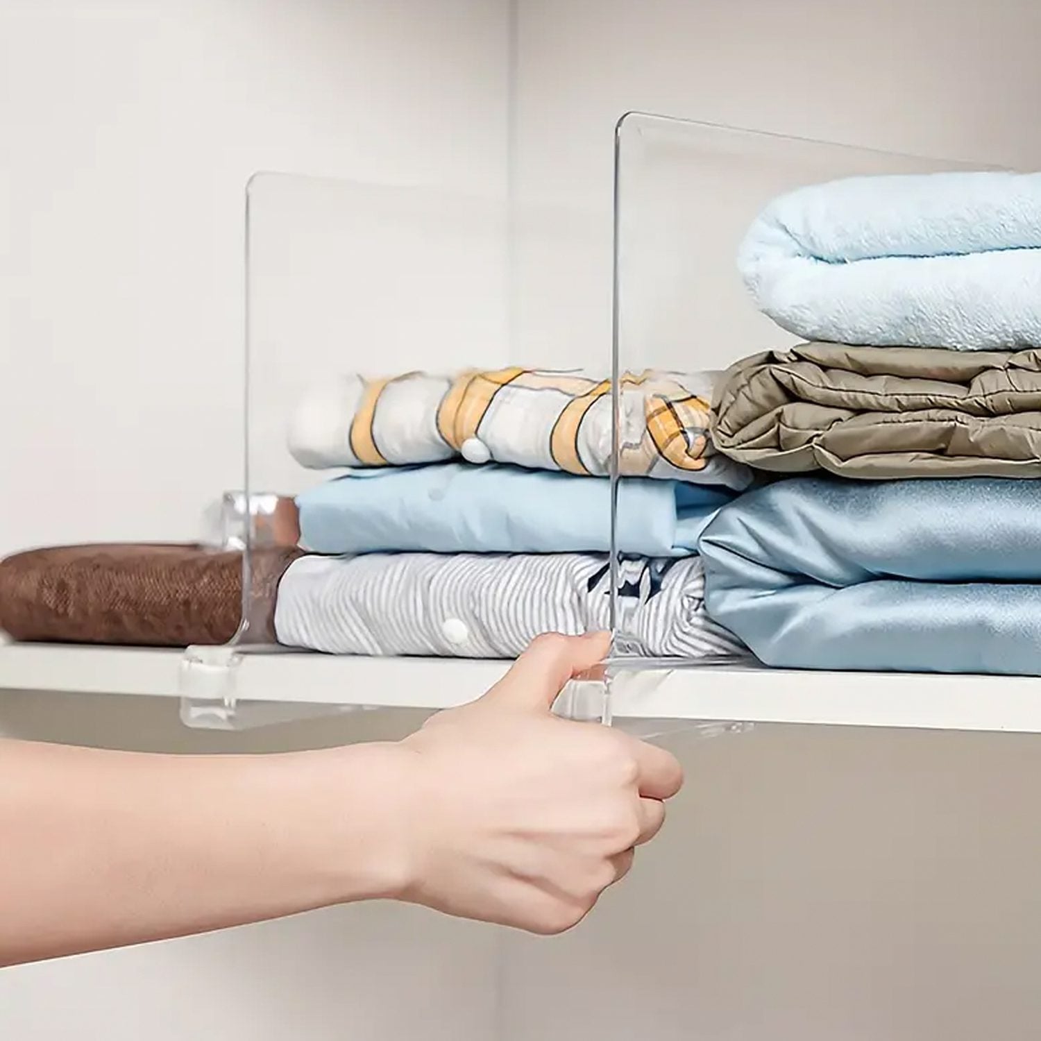 Separador repisas libros Acrílico muebles closet - Imagen 2