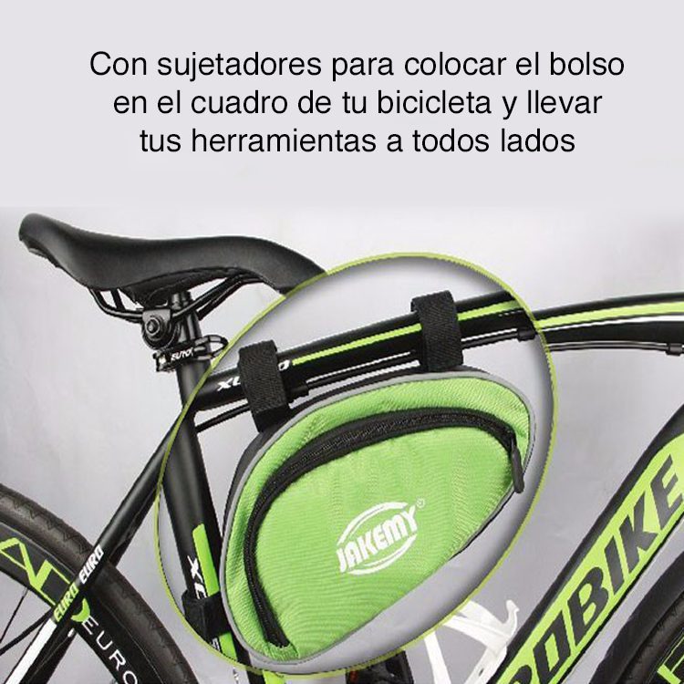 Kit herramientas reparación Bicicleta con bolso Jakemy - Imagen 7