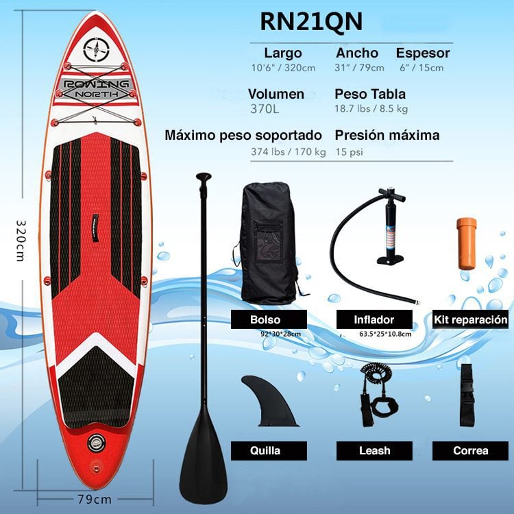 Tabla Stand Up Paddle Sup Travesías 10.6" - Imagen 4
