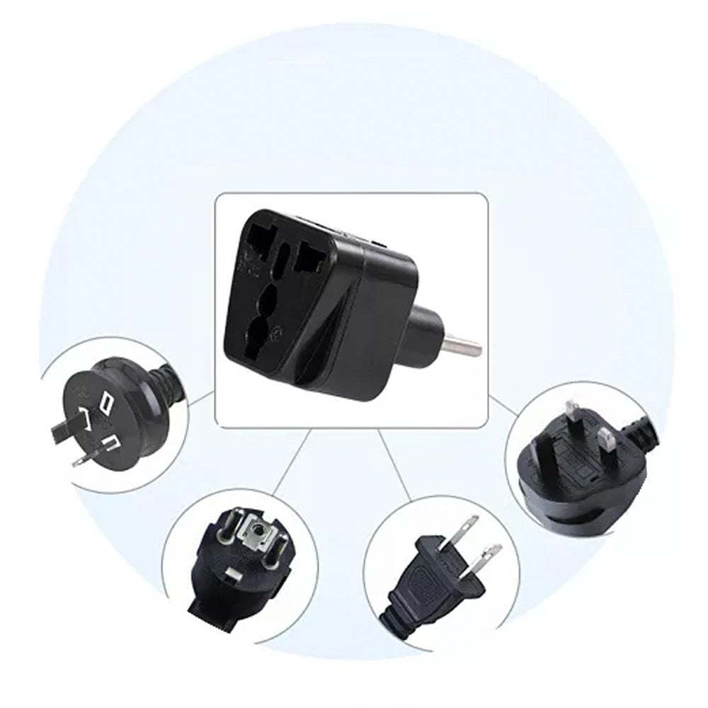Adaptador Enchufe UK/EU/AU a Nacional - Imagen 2