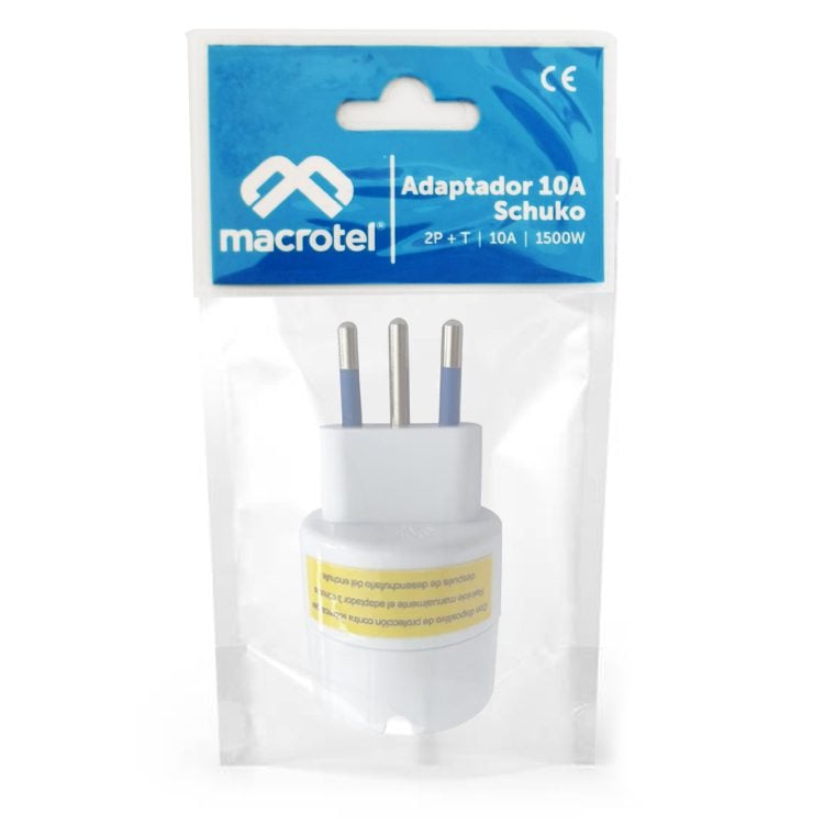 Adaptador eléctrico Schuko 10A Máx 1500W - Imagen 2