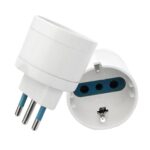 Adaptador eléctrico Schuko 10A Máx 1500W