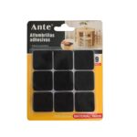 Fieltro adhesivo protector patas muebles cuadrado x 9 - Imagen 3