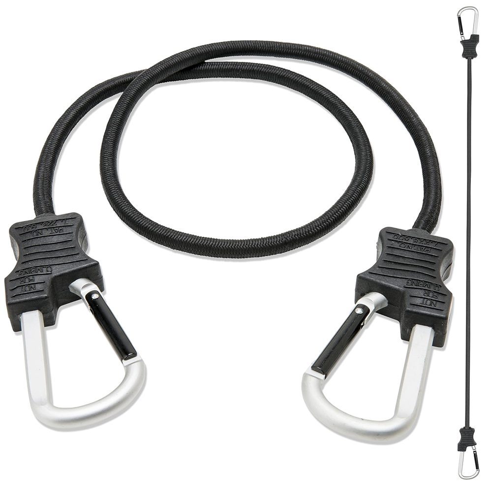 Piola-cuerda-Elasticada-con-gancho-tipo-Mosquetón- Piola cuerda Elasticada Mosquetón gancho Pack 2 - Imagen 1
