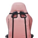 Silla Gamer Ergonómica con apoya pies rosada - Imagen 5