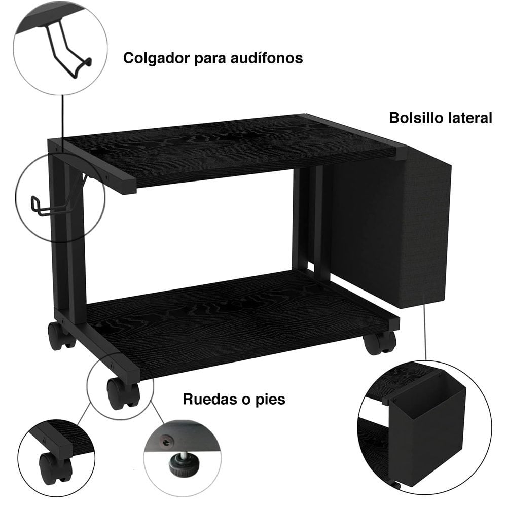Mueble para impresora mesa con ruedas - Imagen 3