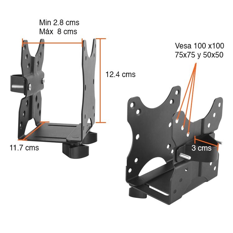 Soporte Consola Disco Duro TV Box Vesa ancho ajustable - Imagen 3