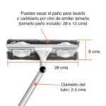 Limpia Vidrios Extensible Telescópico hasta 138 cms - Imagen 3