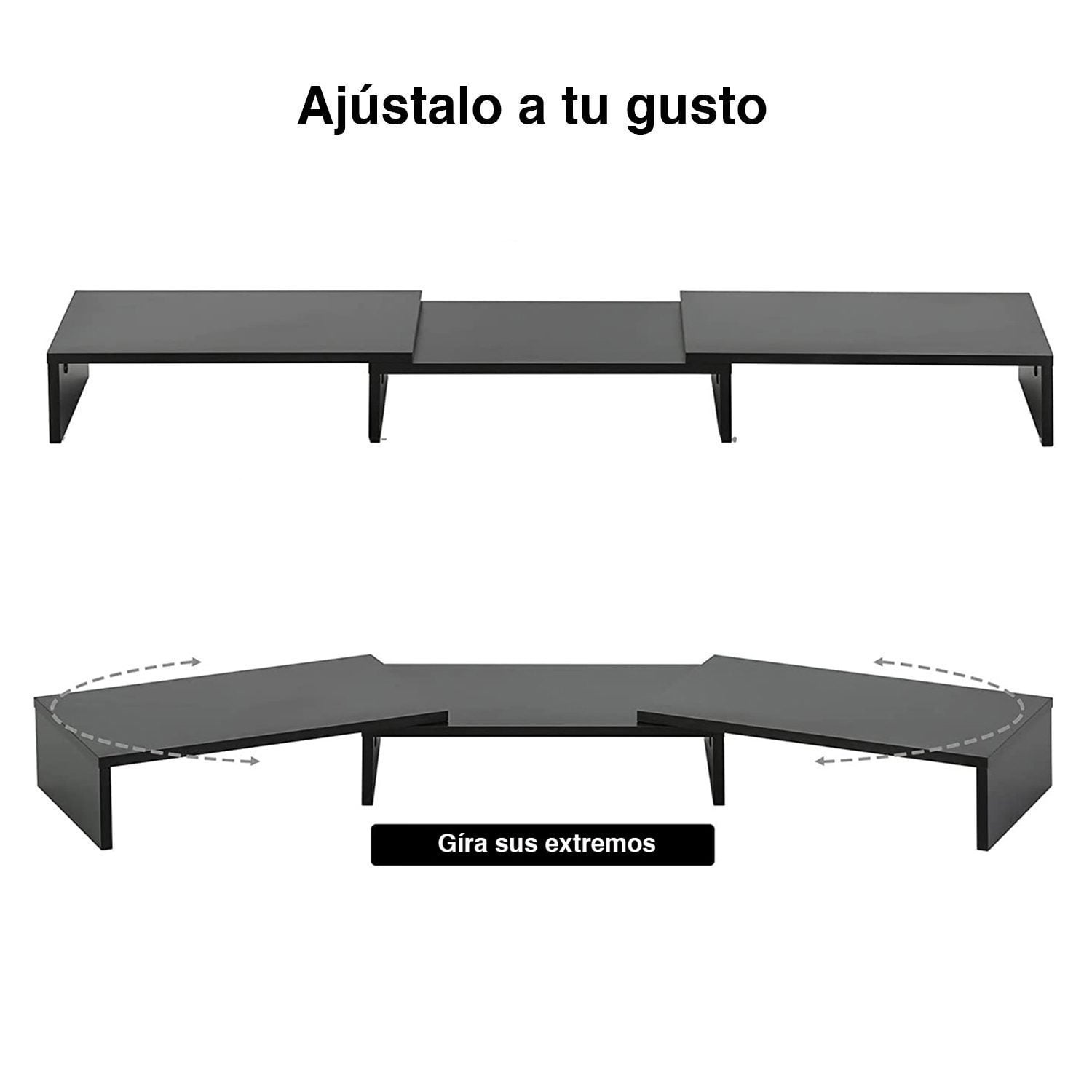 Elevador Alzador doble monitor ajustable - Imagen 5