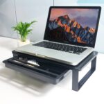 Alzador Monitor Pantalla Notebook con cajón y soporte celular - Imagen 3