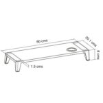 Alzador Monitor iMac Escritorio con cargador inalámbrico Qi - Imagen 2