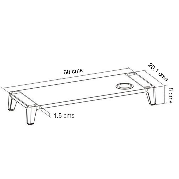 Alzador Monitor iMac Escritorio con cargador inalámbrico Qi - Imagen 2