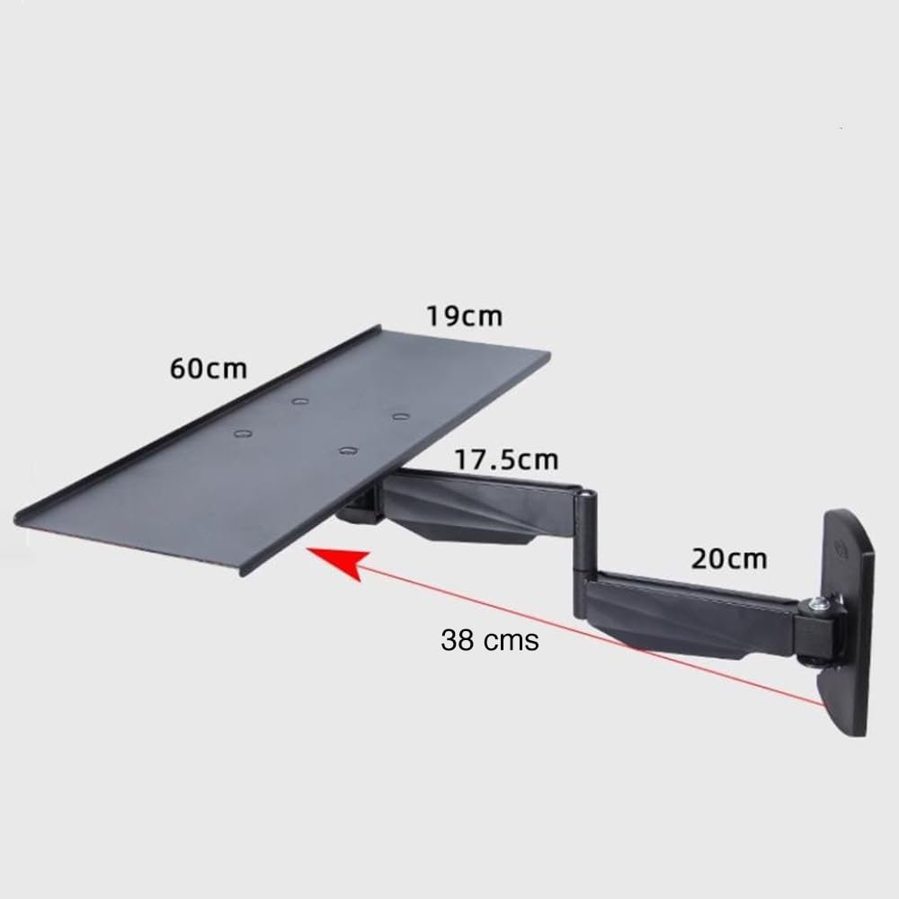 Soporte Teclado PC pared muro brazo bandeja - Imagen 2