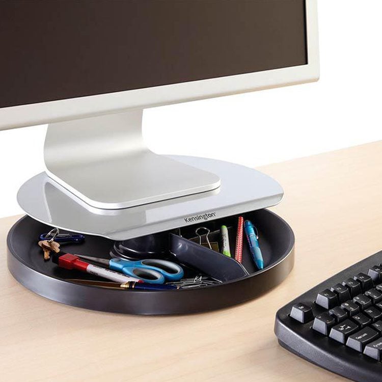 Alzador monitor escritorio con bandeja accesorios - Imagen 2