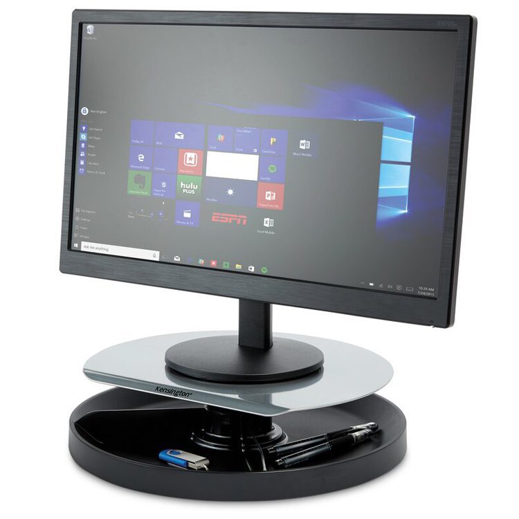 Alzador monitor escritorio con bandeja accesorios - Imagen 4