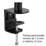 Soporte Monitor brazo para escritorio 13" a 27" HW-701 - Imagen 4