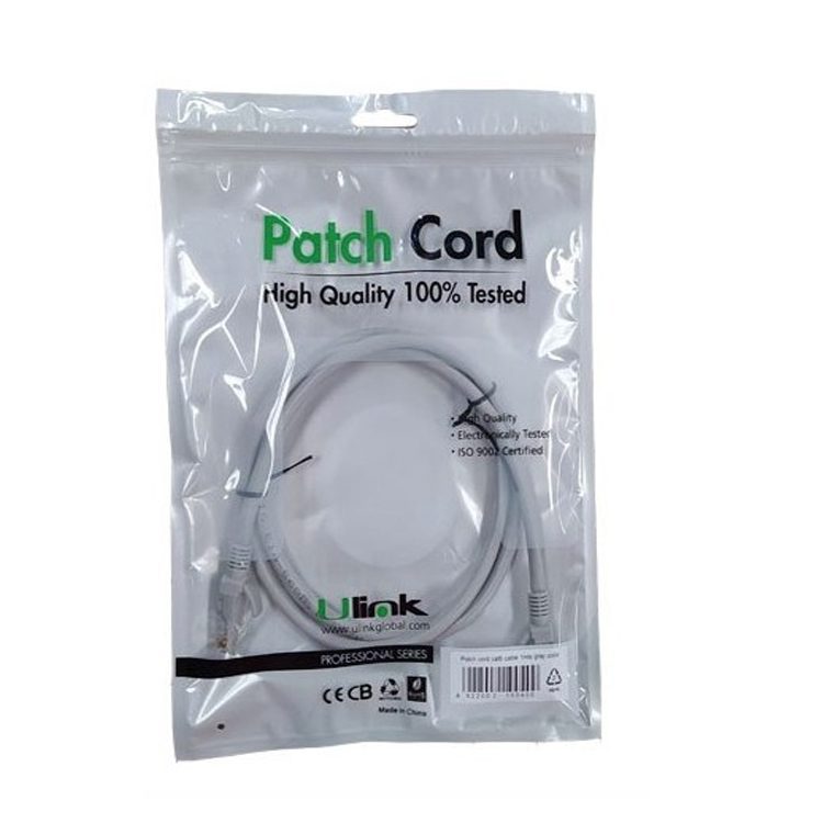 Cable de red 0.5 metros cat 6 Rj45 Lan Gris - Imagen 2