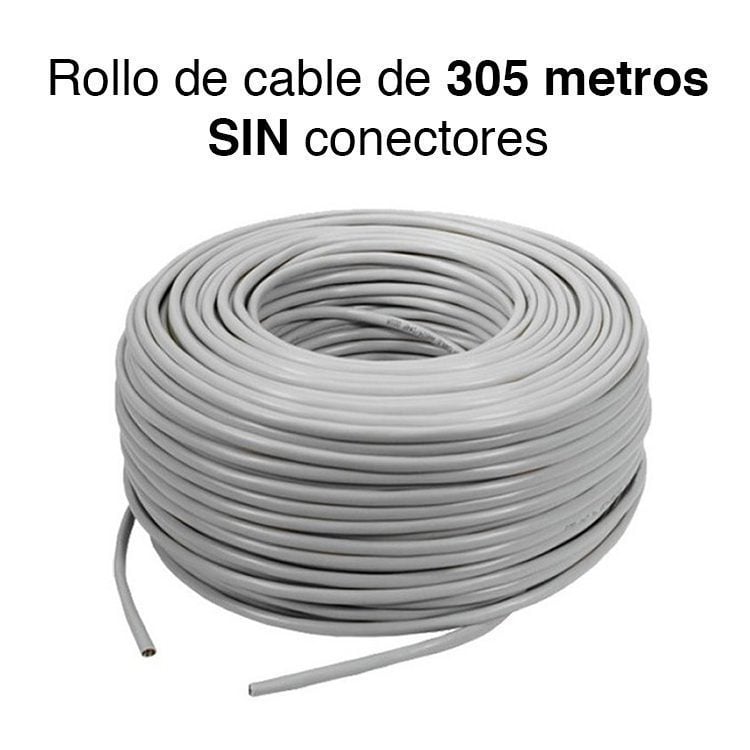 Caja Cable Utp red Cat 6 100% cobre 305 metros - Imagen 2