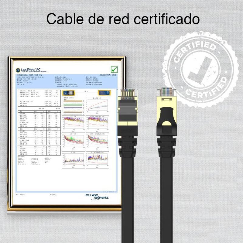 Cable de Red SSTP Lan Cat 7 de 2 metros - Imagen 3