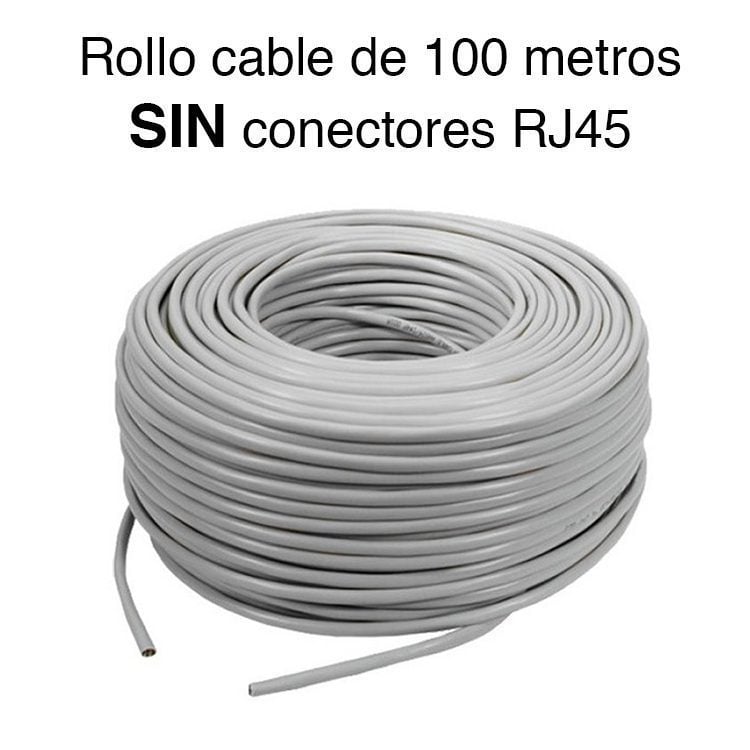 Caja cable de red cat 5e 100 metros Gris - Imagen 4