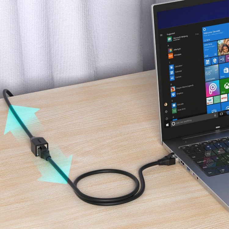 Extensor cable de red cat 6 macho hembra 3 metros - Imagen 2