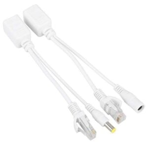Par Cable Poe Inyector Rj45 Ethernet 12v Camaras IP