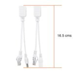 Par Cable Poe Inyector Rj45 Ethernet 12v Camaras IP - Imagen 3