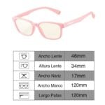 Lentes Filtro Luz azul Pantallas Rosados - Imagen 5