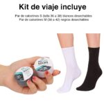 Kit de viaje botellas perfume toalla cepillo espejo y más - Imagen 2