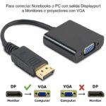 Adaptador DisplayPort macho a VGA hembra - Imagen 2