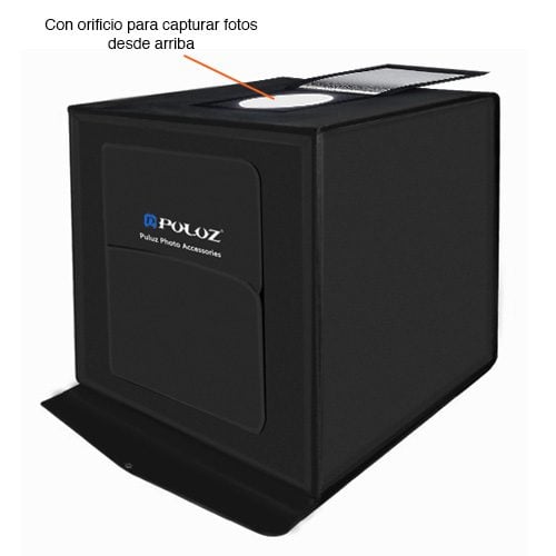 Mini Estudio fotográfico portátil 60 cms Led USB - Imagen 7